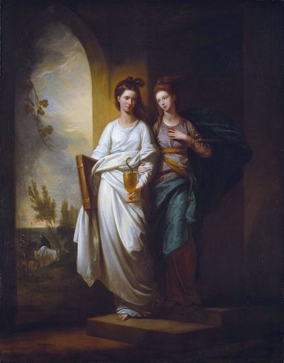 Fidelia en Speranza (Geloof en Hoop) door Benjamin West